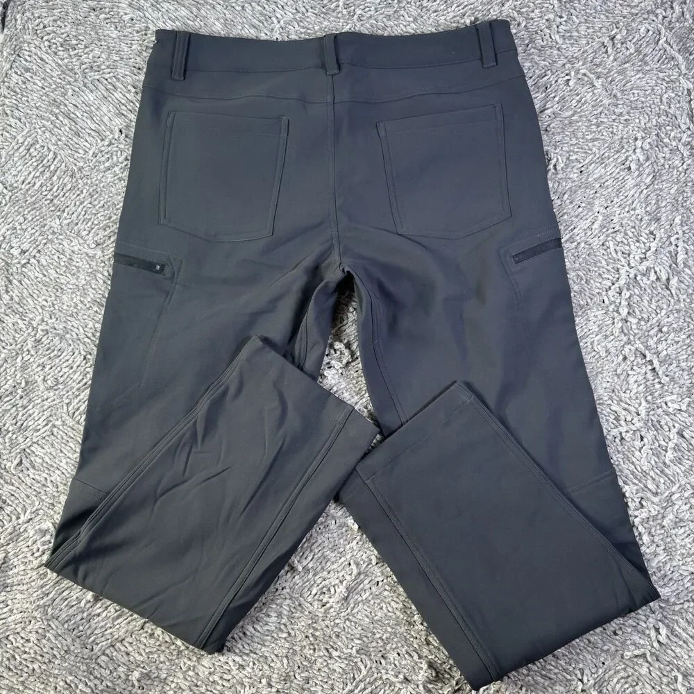 BC Clothing Expedition Stretch Tech Pants Mens 36x32 Gray Stretch Fleece Lined